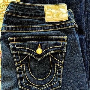 True religion bronze rhinestone buttons.